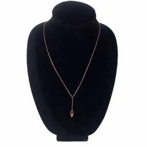 Stella & Dot Rose Gold Y Necklace